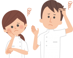 求職者、転職者の困った経験のイラスト